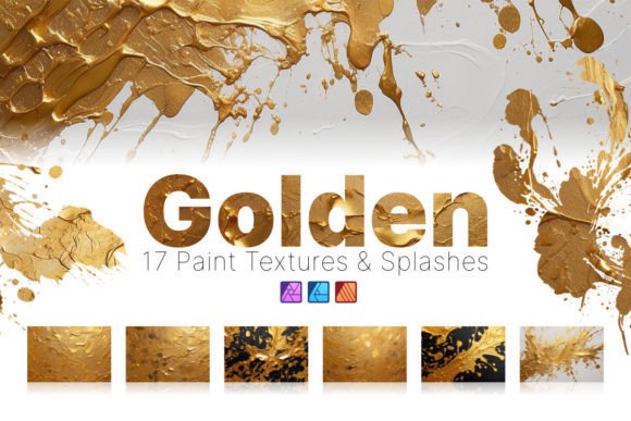 Download Golden Paint Textures - Affinity Assets - Premium Resources