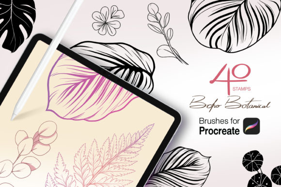Download Procreate Stamps BohoBotanical - Boho Collection