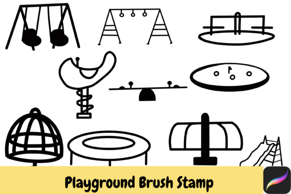 Download Playground Procreate Brush Stamps IPAD - Procreate brush stamp Collection
