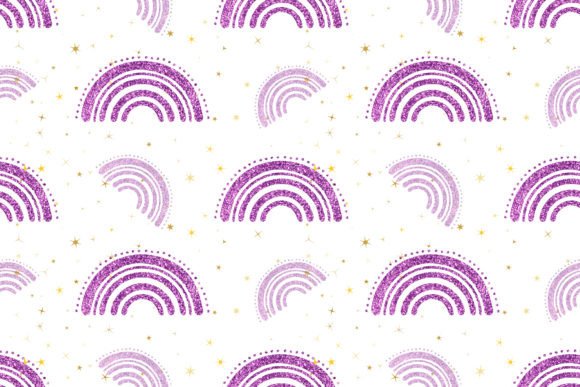 Download Boho Glitter Rainbow Pattern - Boho glitter Collection