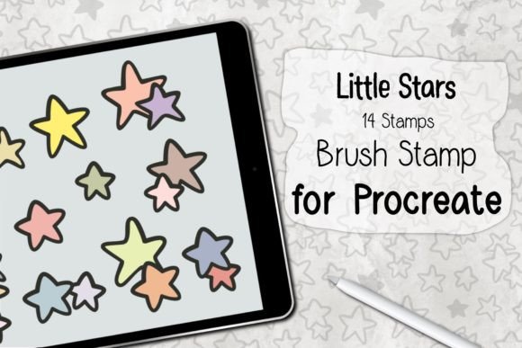 Download ‪Little Stars Procreate Brush Stamp‬ - Procreate brush stamp Collection