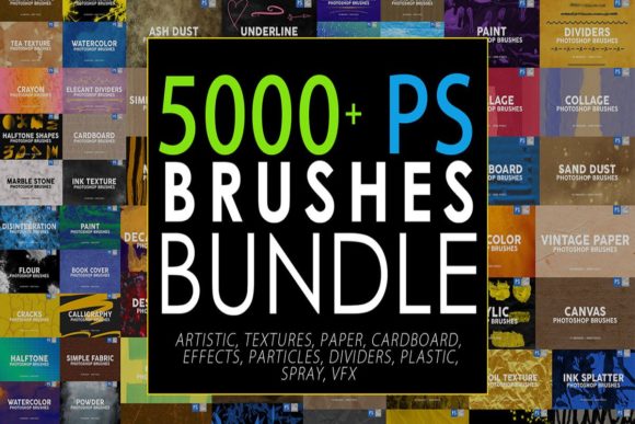 Download 5000+ Photoshop Stamp Brushes Bundle - Premium Resources