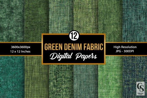 Download Green Denim Fabric Texture Backgrounds - Fabric texture Collection