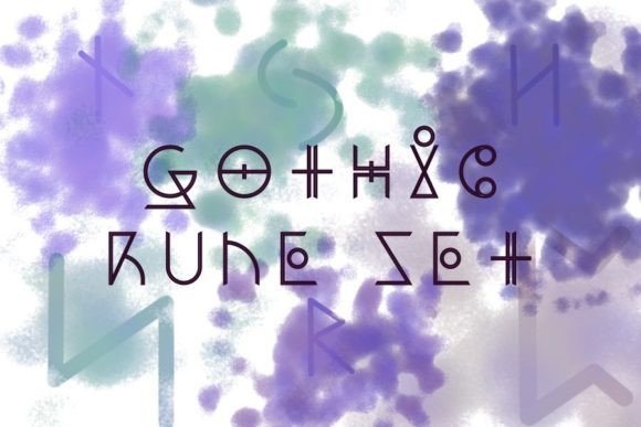 Download Procreate Stamps - Gothic Rune Set - Premium Resources