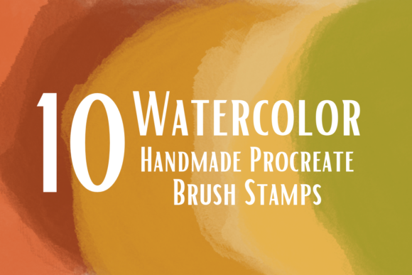 Download Watercolor Procreate Brush Stamps Set - Procreate brush stamp Collection