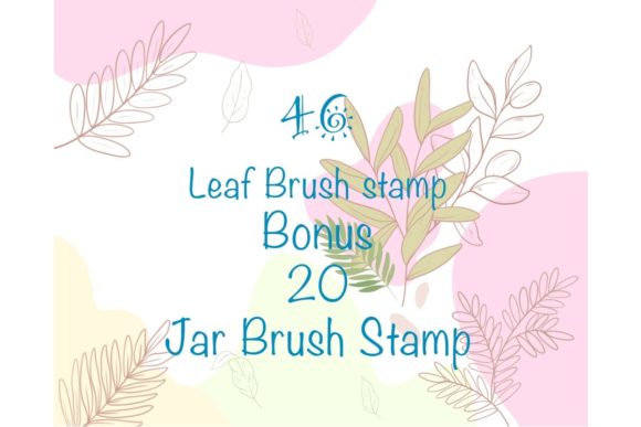 Download Procreate Brush Stamp Leaf and Bottles - Procreate brush stamp Collection