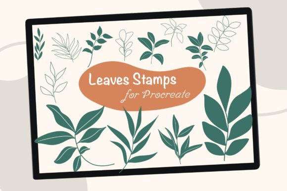 Download Leaves Procreate Brush Stamps - Procreate brush stamp Collection