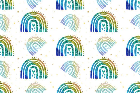 Download Boho Glitter Rainbow Pattern - Boho glitter Collection
